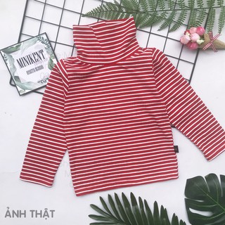 Thanh lý Áo cotton thun cổ lọ cho bé