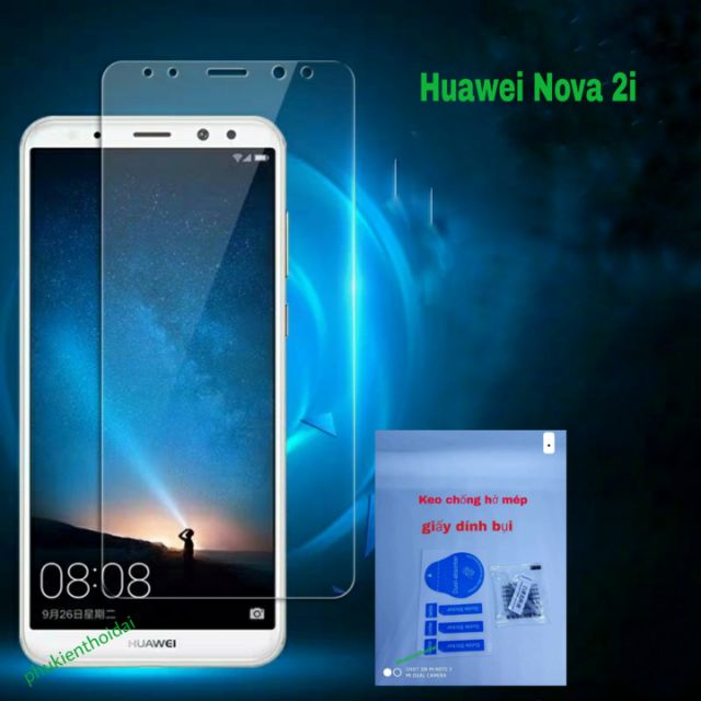 Huawei Nova 2i Kính cường lực loại tốt trong suốt cao cấp ( tặng keo hở mép )để