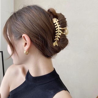 Kẹp tóc hình xương cá cỡ lớn phong cách mùa hè thời trang cá tính cho nữ