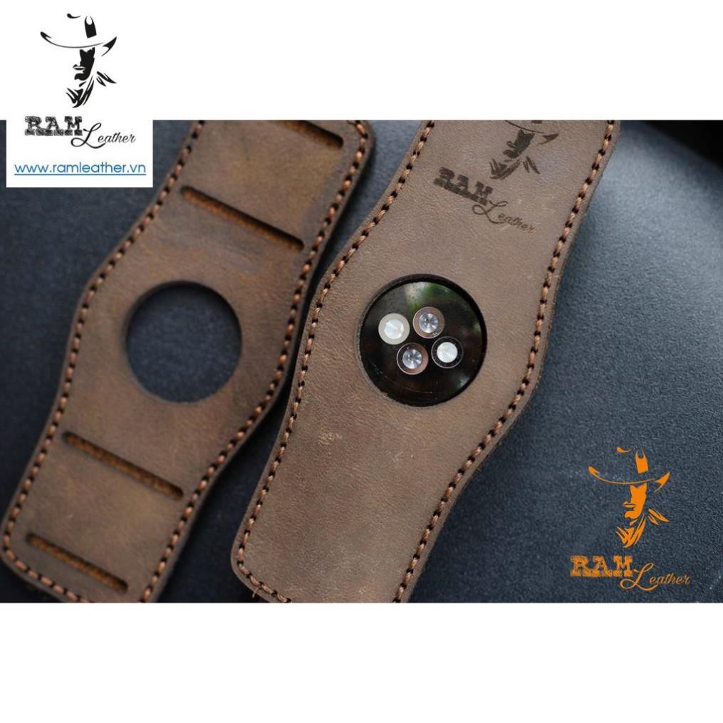 DÂY APPLE WATCH DA BÒ NÂU ĐẤT KÈM BUNDSTRAP B2 CHỐNG MỒ HÔI CHO APPLE WATCH- ĐỦ SIZE APPLE WATCH 38/40/42/44 +