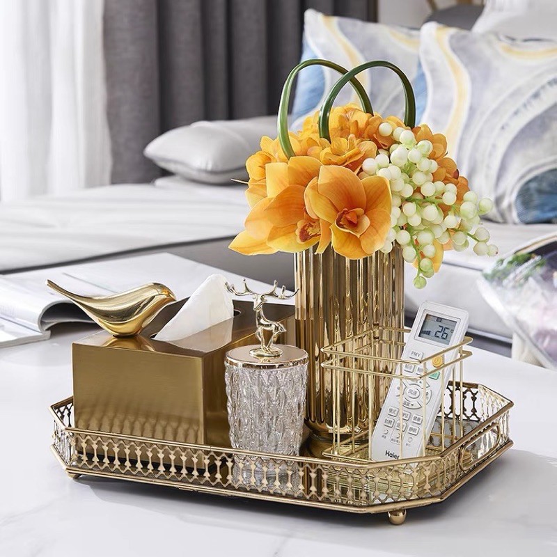Khay đựng mỹ phẩm, trang trí, cốc nước bàn phòng khách ❤️❤️ -PB29