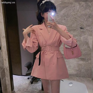Áo khoác vest dáng rộng kiểu hàn quốc thời trang mùa xuân 2021 cho nữ