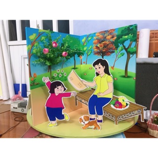Decal sa bàn thơ Gió từ tay mẹ (CHỈ DECAL, không bao gồm khung sa bàn)