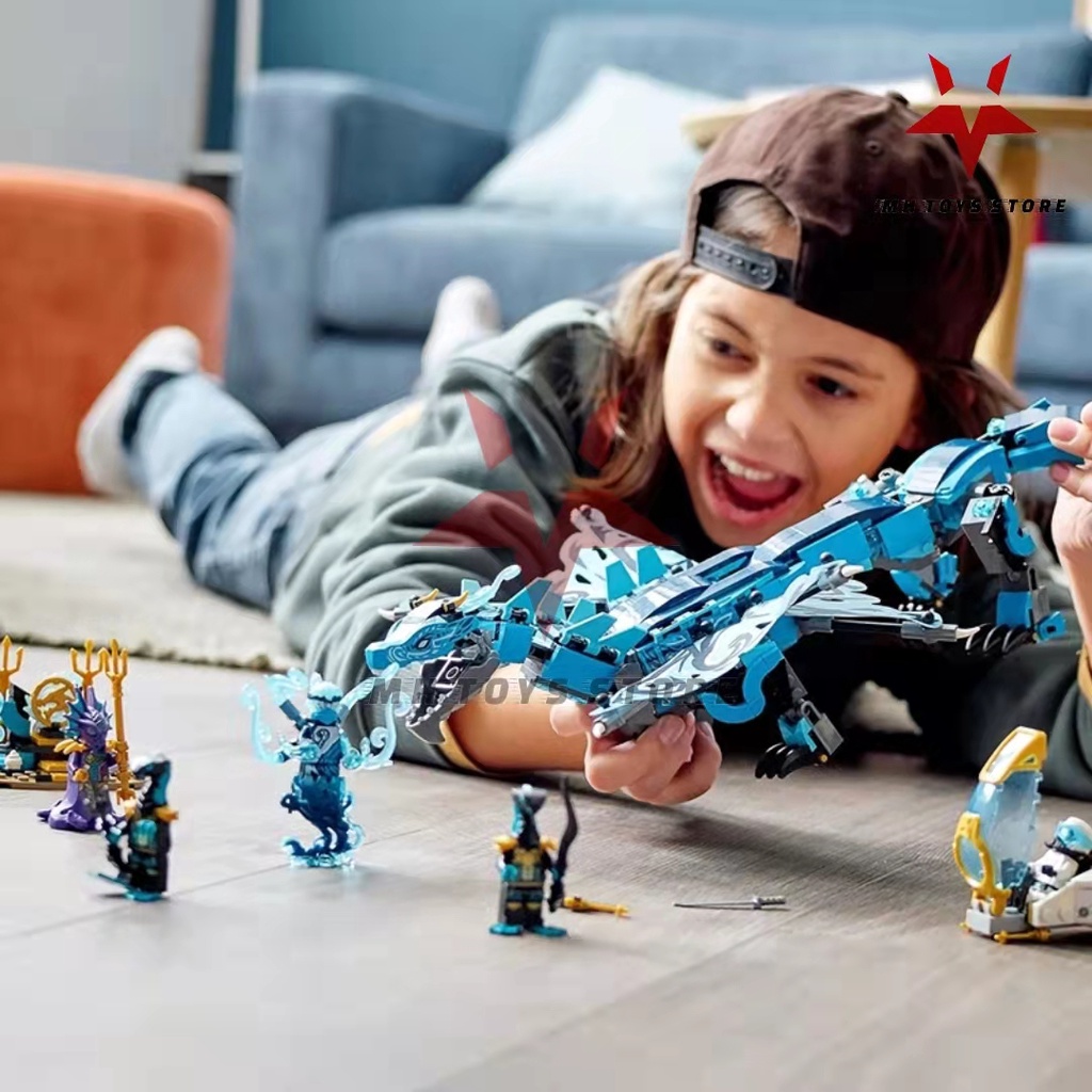 Đồ chơi lego xếp hình lắp ráp bela ninja 60084 - 785 chi tiết - bộ sưu tập ninja Rồng xanh đại chiến dưới đại dương