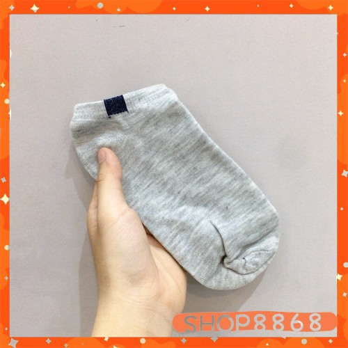 Vớ nam nữ freesize cotton trơn ulzzang cổ ngắn-shop8868