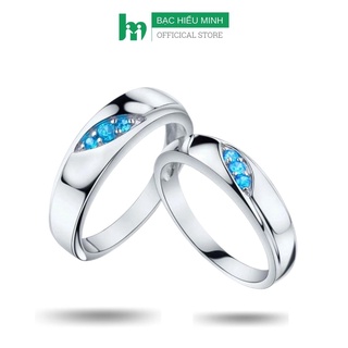 Nhẫn đôi bạc hiểu minh nc055