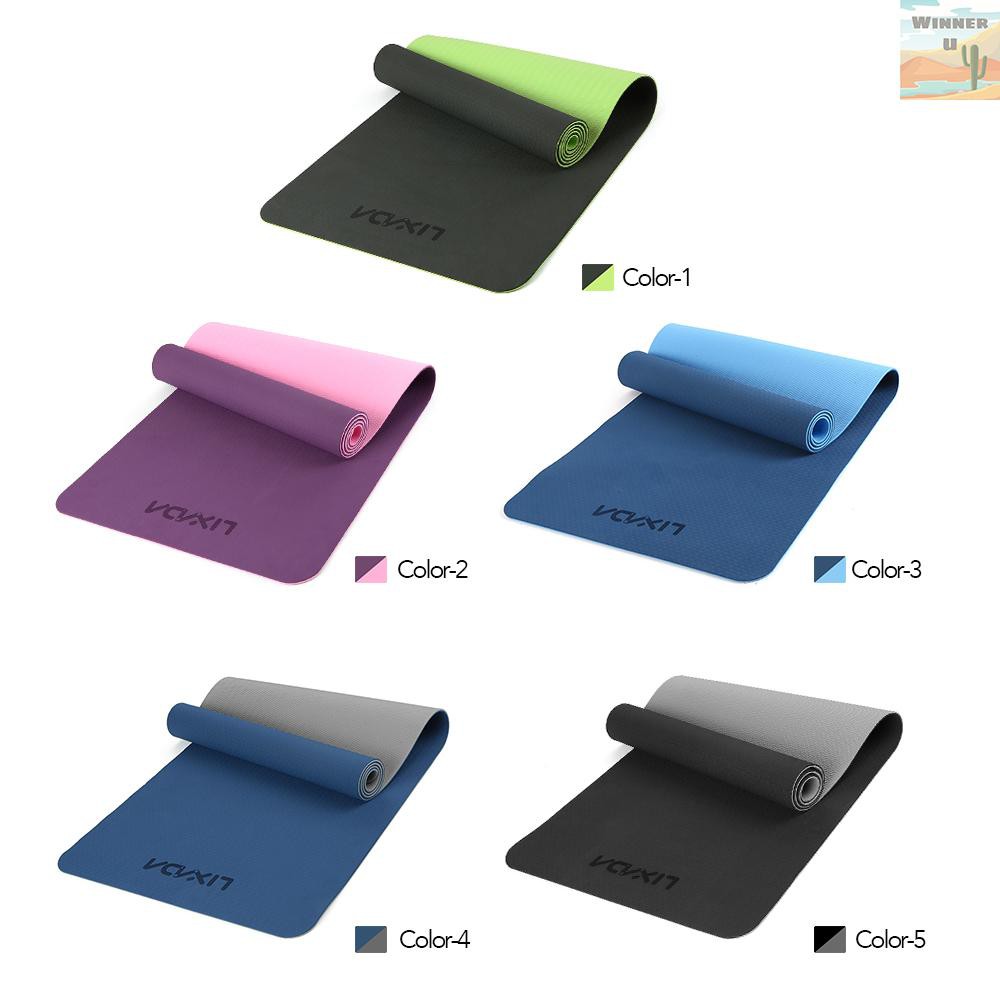 🏆WinnerYou 72x24IN Non-slip Yoga Mat TPE Eco Friendly Fitness Pilates Gymnastics Mat Gift Carrying Strap and Storage Bag