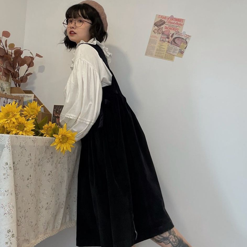 Set Áo Sơ Mi In Hình Gấu Dễ Thương Phối Chân Váy Thời Trang Cho Nữ