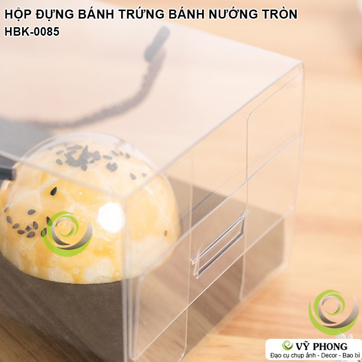 HỘP GIẤY ĐỰNG BÁNH KẸO VỎ KHUNG BAO NHỰA PET CÓ QUAI XÁCH ĐỰNG BÁNH TRỨNG BÁNH NƯỚNG TRÒN BÁNH TRUNG THU HBK-0085 | BigBuy360 - bigbuy360.vn