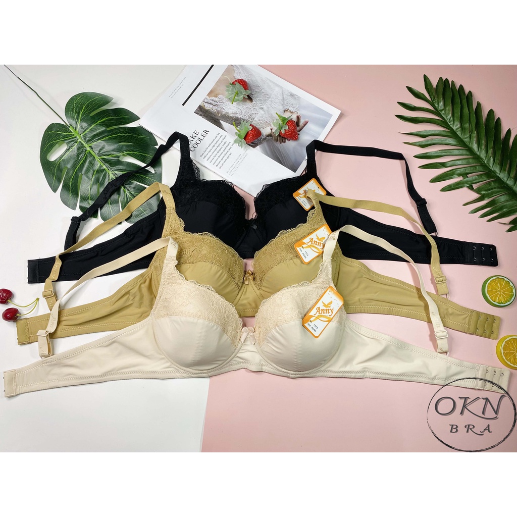 Áo lót áo ngực Bigsize Thái Lan mút mỏng không đệm có gọng Anny 1915