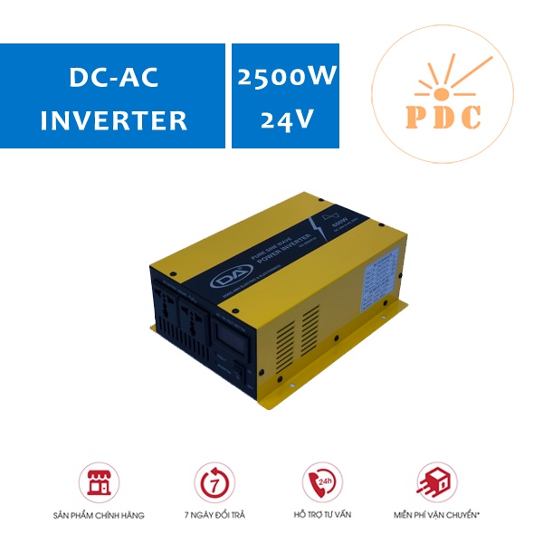 Bộ Kích Điện Sin Chuẩn (Pure Sine Wave) DA 24V 2500W - (PDC-TECH)