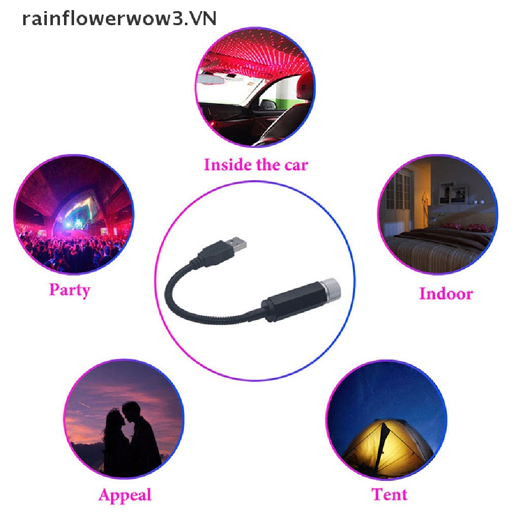 Đèn led chiếu hình bầu trời đầy sao 5v sạc usb lãng mạn