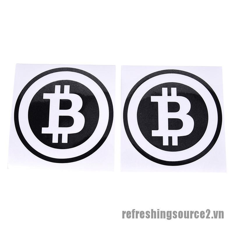 < Ref2 > Đồng Tiền Bitcoin Dán Cửa Sổ Xe Hơi