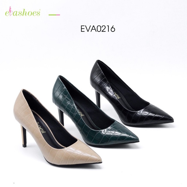 Giày Cao Gót Đế Nhọn Mũi Nhọn Vân Da Cá Sấu 7cm Evashoes – Eva0216 pi