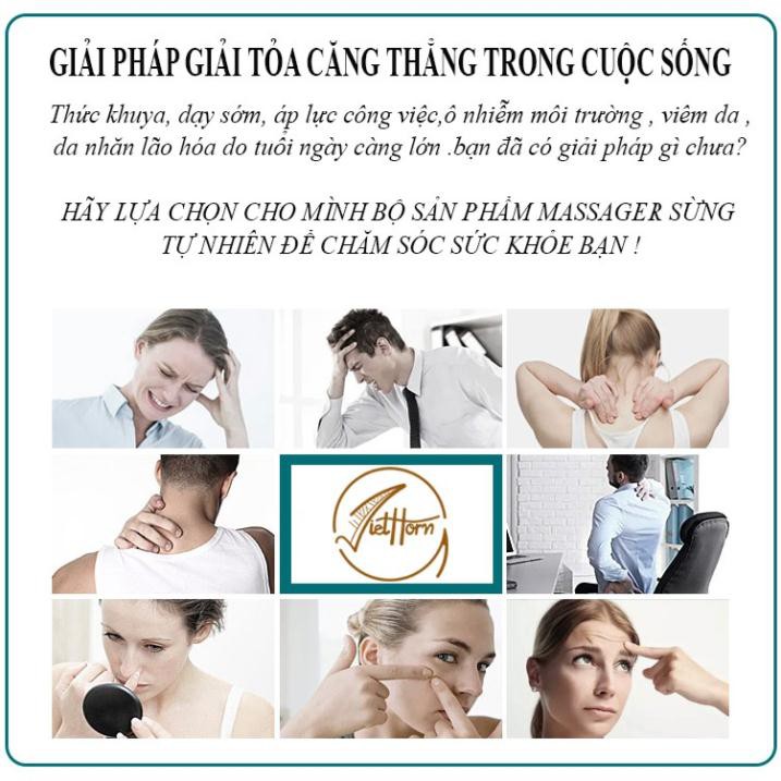 Massager Sừng VIETHORN làm mịn da, giảm nếp nhăn , Chống lão hóa | BigBuy360 - bigbuy360.vn