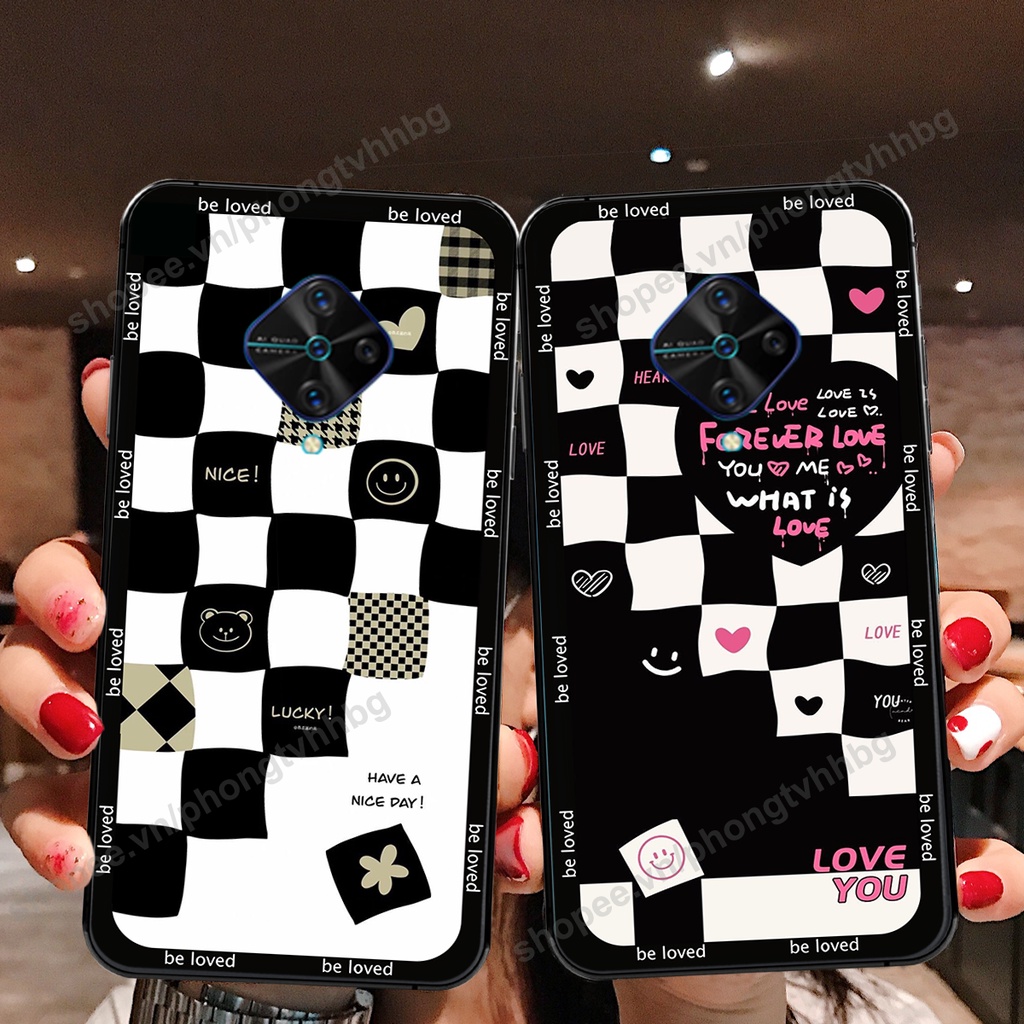 Ốp lưng Vivo S1 / S1 Pro  ốp họa tiết trái tim caro, chuột mikey thể thao cực đẹp cute cực bền bỉ