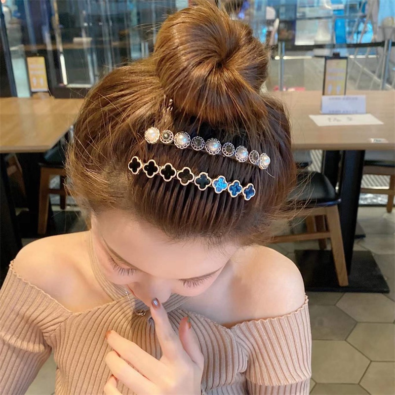 Lược Cài Tóc Đính Ngọc Trai Nhân Tạo Thời Trang