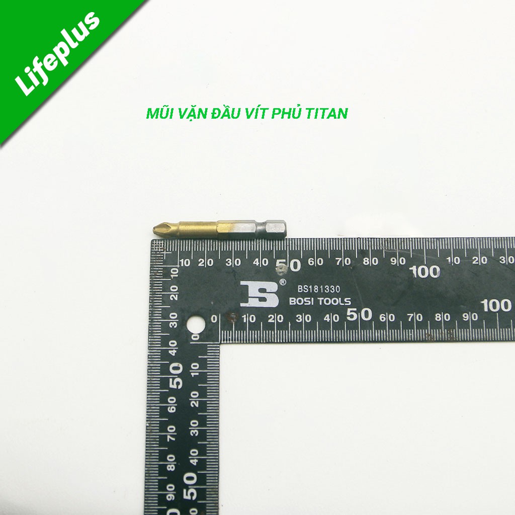 Mũi vặn đầu vít phủ Titanium chuôi lục