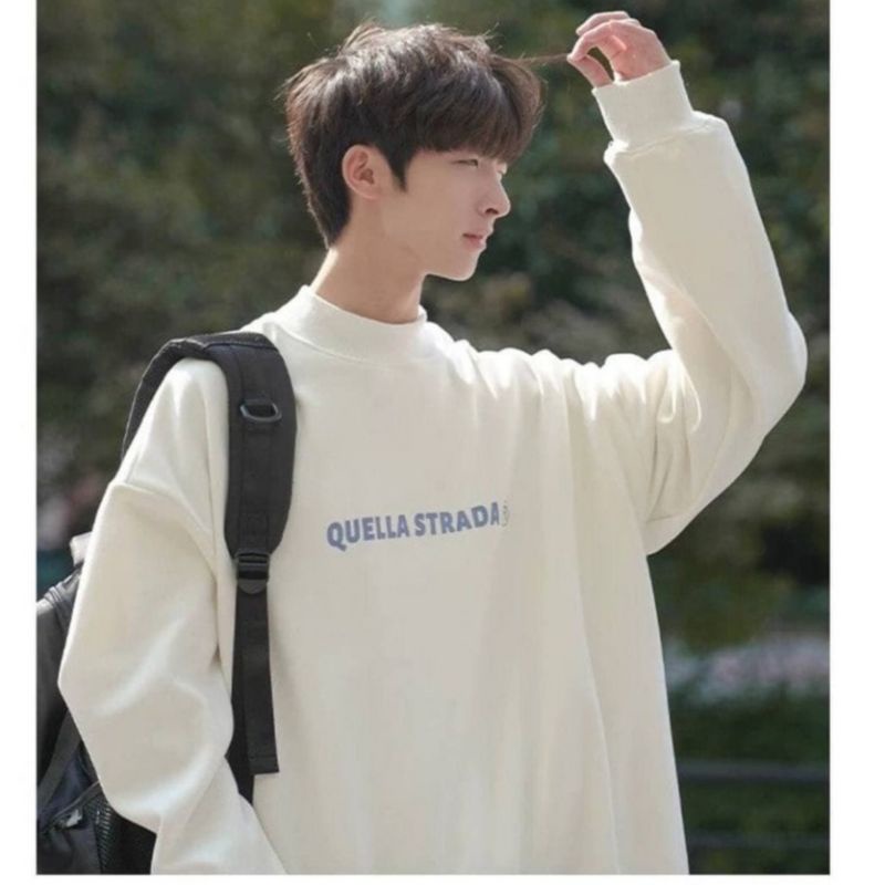 Áo sweater Quella strada nỉ thu đông mềm mịn dày dặn,form rộng phong cách unisex | BigBuy360 - bigbuy360.vn