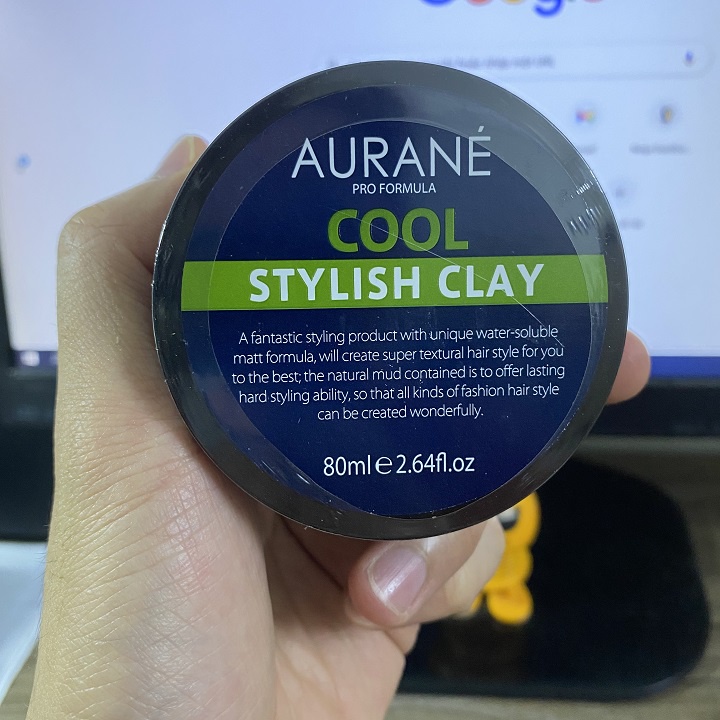 [CHÍNH HÃNG 100%] Sáp Vuốt Tóc Aurane cool stylish clay 80g - Nhập Pháp