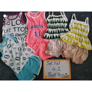 SET 5 BỘ BA LỖ/ÁO DÂY BÉ GÁI