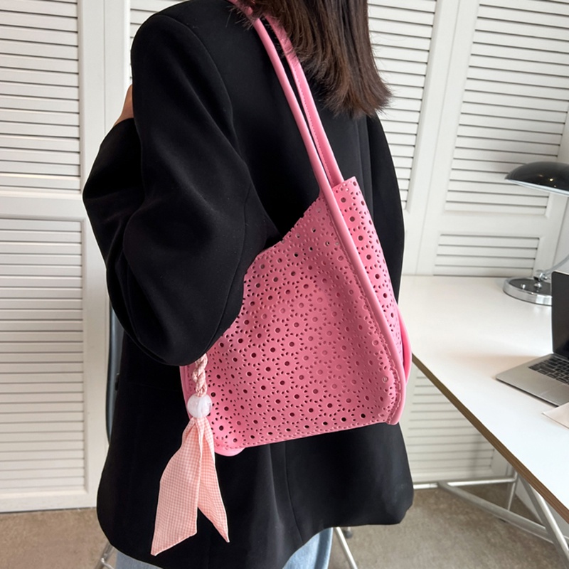 IELGY Túi Đeo Vai Cỡ Lớn Đục Lỗ Rỗng Thời Trang Cho Nữ