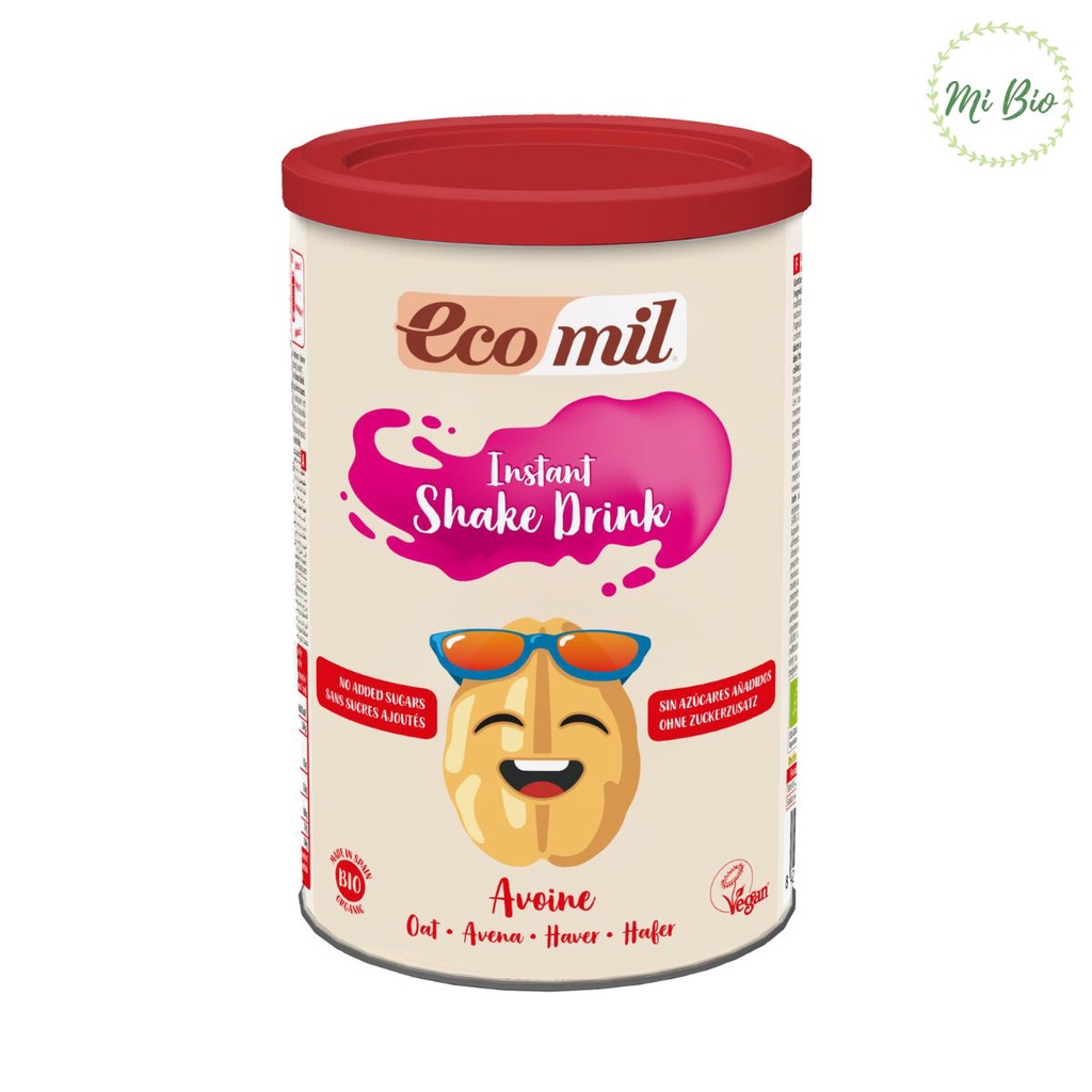Sữa bột yến mạch hữu cơ không đường 400gr - Ecomil