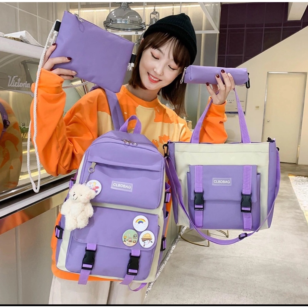 Combo Balo 4 Món Đi Học CLBD