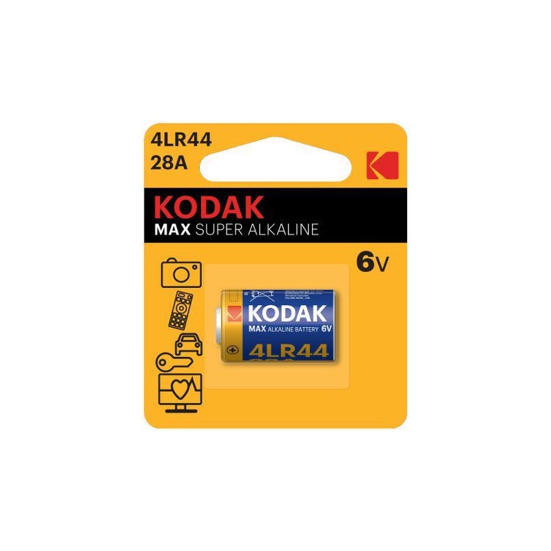 Pin Kodak Max 28A (4LR44) Super Alkaline 6Volt (vỉ 1 viên)