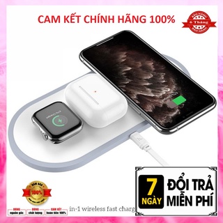 Đế Sạc Nhanh Không Dây 10w 2 in 1 hoco cw23 - Sạc Nhanh Không Dây 10w 2 in 1 Hoco CW23