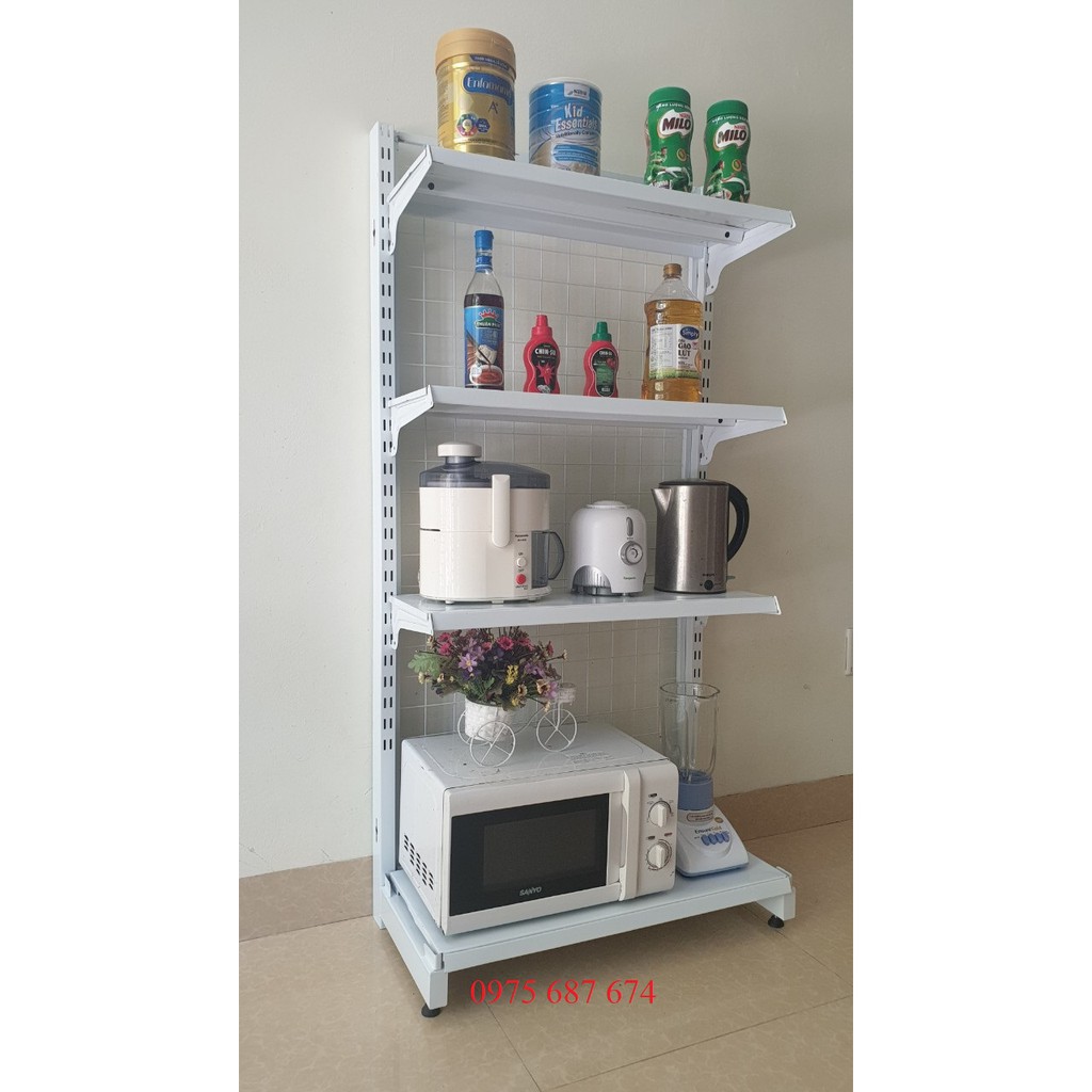 Kệ để đồ đa năng lắp ghép thông minh sơn tĩnh điện chống rỉ nhà bếp Dài 70cm, rộng 40cm, cao 150cm gồm 4 tầng