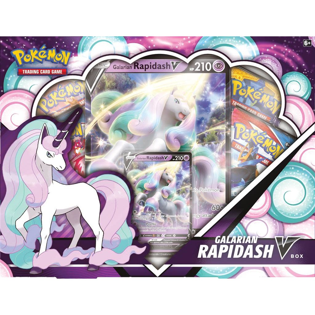 Bộ Bài Pokemon Trading Card Game TCG Galarian Rapidash V CHÍNH HÃNG Pokemon