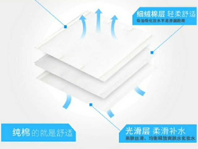 Bông tẩy trang 3 lớp Cotton Pads (Túi 222 miếng) | BigBuy360 - bigbuy360.vn