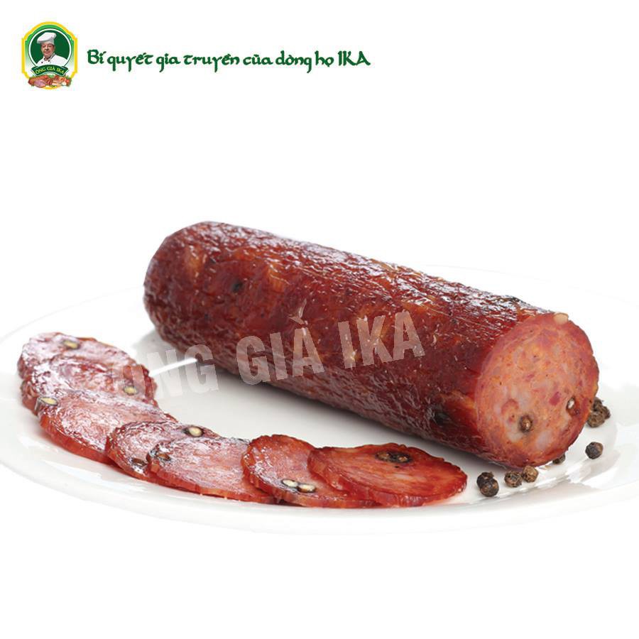 Xúc xích khô - Salami Tiêu đỏ - Thương hiệu Ông già #Ika