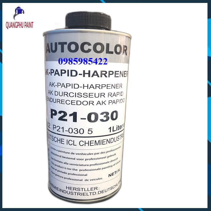 Sơn phủ gầm P21 AUTOCOLOR giá rẻ chống ồn chống gỉ chống đá văng sơn gầm sần Autocolor P21-030 lon 1 Lít