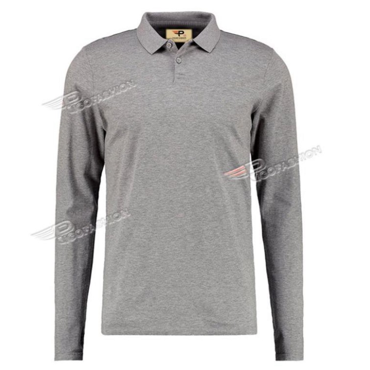 Áo Thun Polo Cổ Bẻ Dài Tay Ghi Xám Tirano Fashion - Tpg09 (Xám) Còn Hàng New ˇ | BigBuy360 - bigbuy360.vn