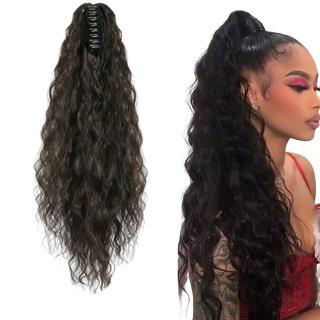 Tóc giả kẹp đuôi ngựa WIGSIN dạng xoăn dài thời trang dành cho nữ