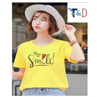 ÁO THUN NỮ SMILE THỜI TRANG NHIỀU MÀU