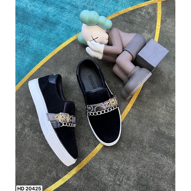 Giày SLipon Xích Vải Nhung quai da cực đẹp