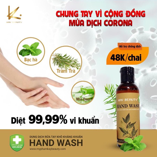 Nước rửa tay khô diệt khuẩn 99,9% HÀNG CÓ SẴN | BigBuy360 - bigbuy360.vn