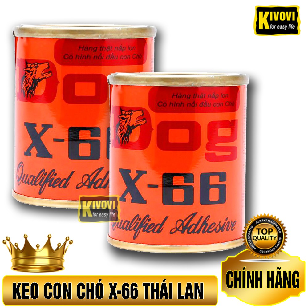 Keo Dán Đa Năng Con Chó Dog X-66 Thái Lan - Keo Dán Giầy, Dán Đồ Da, Nội Thất,Dán Gỗ - Kivovi