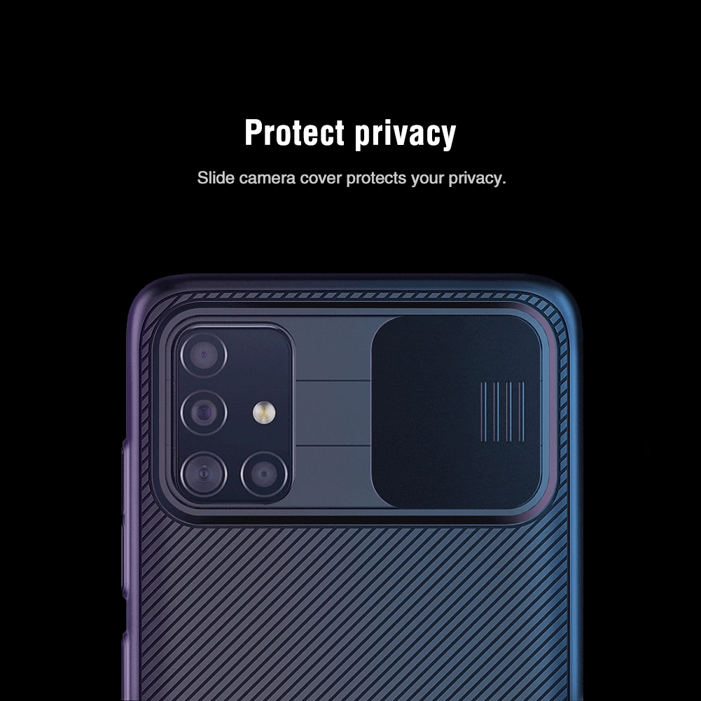 Nillkin Camshield Ống kính trượt Bảo vệ máy ảnh ốp lưng cho Samsung Galaxy A51 A71 A32 A52 A72 M51 ốp lưng