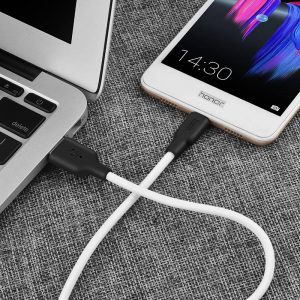 Cáp Sạc MICRO USB Hoco X21 Plus Dây Silicon Mềm Dẻo Chống Cháy Dài 1M - BH 1 Năm - Hưng Long PC