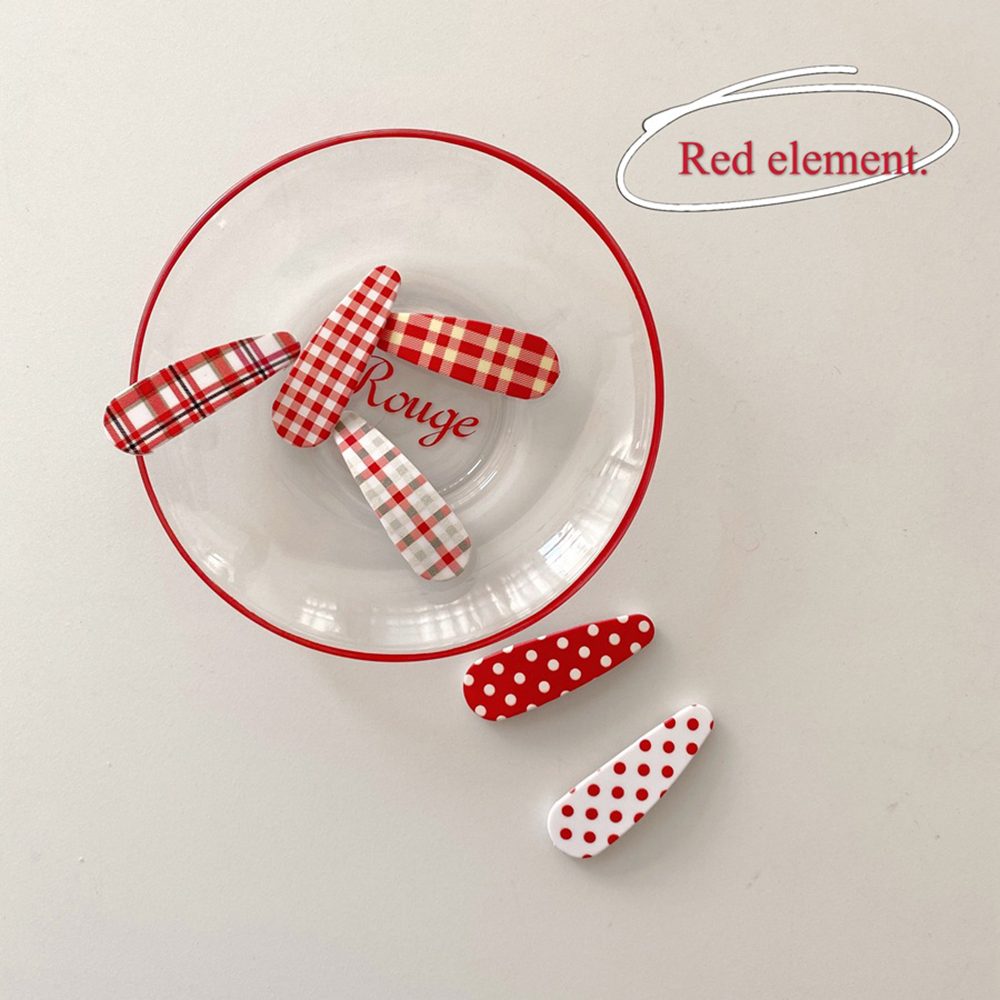 (Hàng Mới Về) 1 Cặp Kẹp Tóc Phong Cách Hàn Quốc Cổ Điển Đáng Yêu