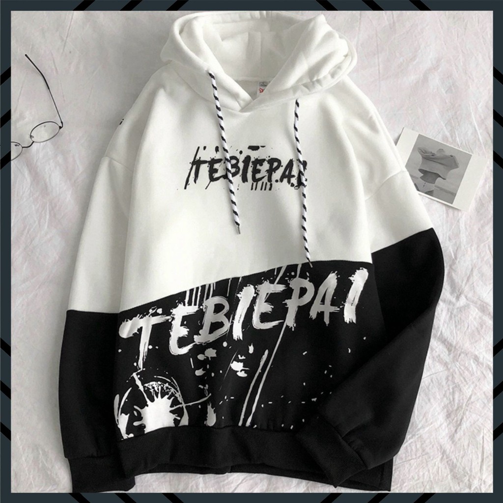 Áo hoodie nữ, áo hoodie nam, họa tiết chữ TEBIEPAI , áo hoodie siêu hot, thời trang thu đông 1 size dưới 65kg | BigBuy360 - bigbuy360.vn