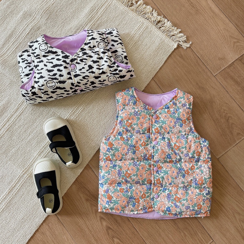 Áo Khoác Phao Không Tay Thời Trang Thu Đông Cho Bé