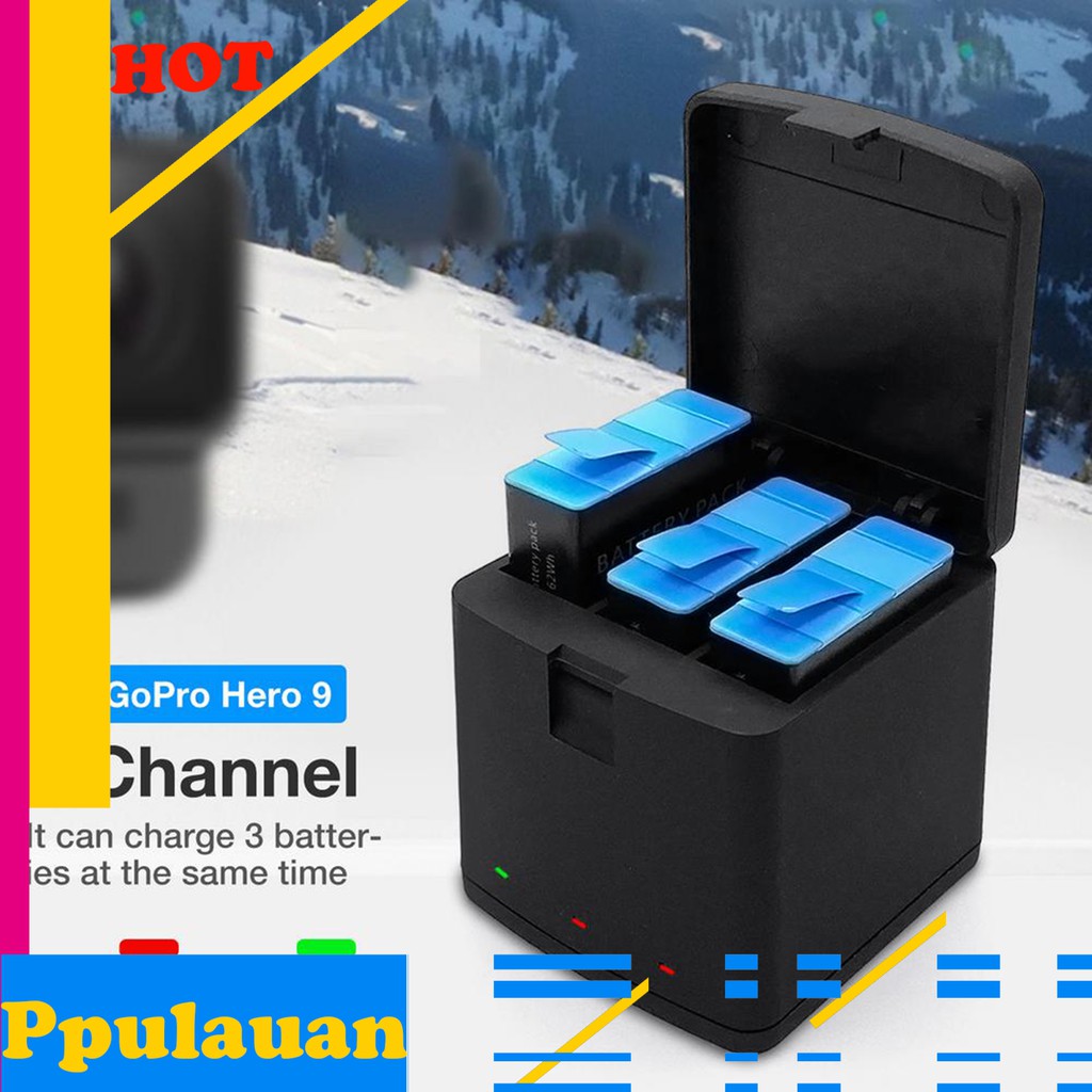 Hộp sạc pin nhanh chóng dành cho Gopro Hero 9