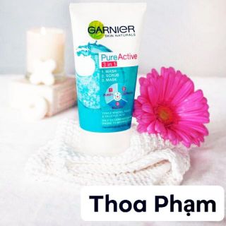 Sữa rửa mặt 3 trong 1 của Đức rửa sạch mặt+tẩy tế bào chết + mặt nạ  SkinActive 3in1 Anti Mitesser