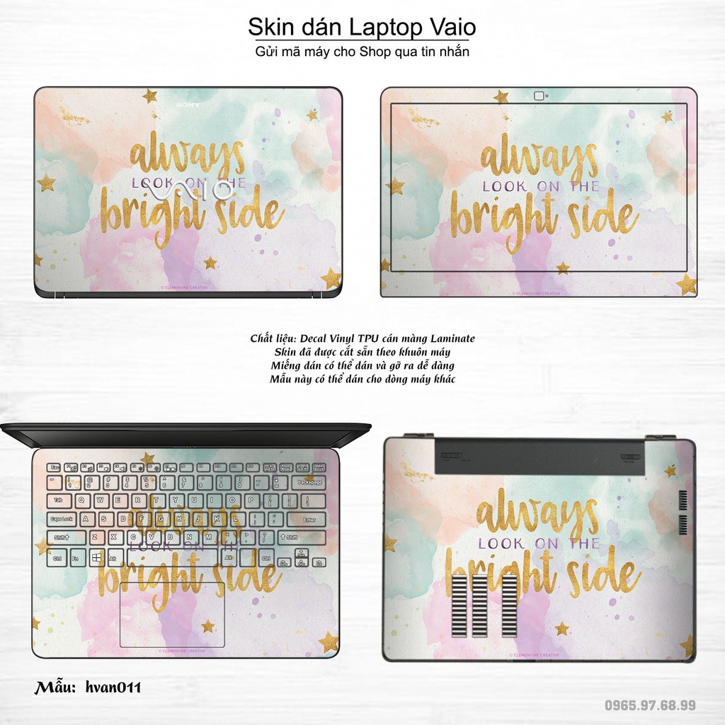 Skin dán Laptop Sony Vaio in hình Hoa văn _nhiều mẫu 2 (inbox mã máy cho Shop)