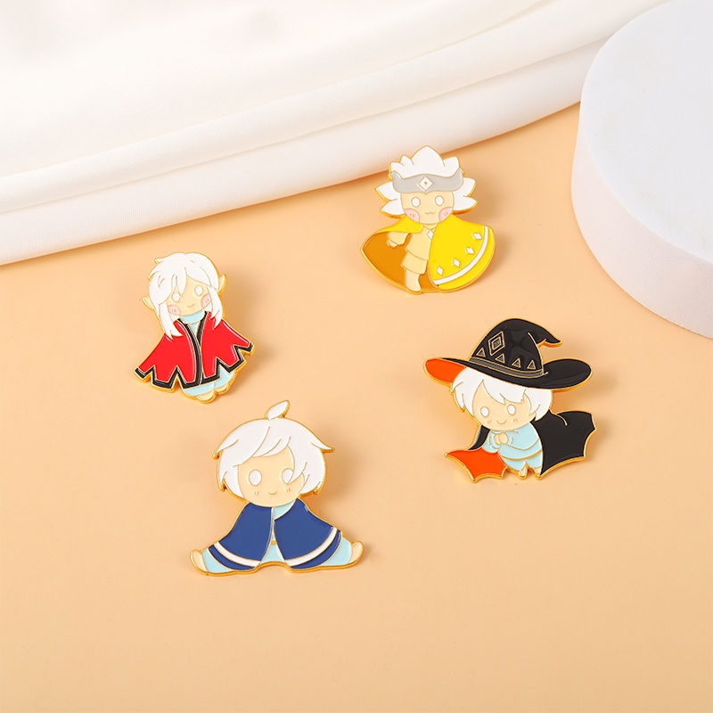 Ghim Cài Áo Phong Cách Harry Potter Tráng Men 4 Kiểu Dáng Làm Quà Tặng Cho Bạn Bè